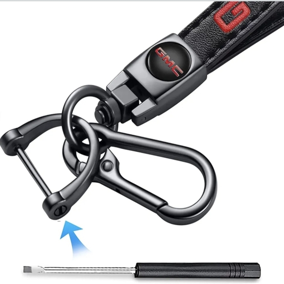 NIP GMC Keychain & 4pcs Valve Stem Caps - Picture 3 of 12